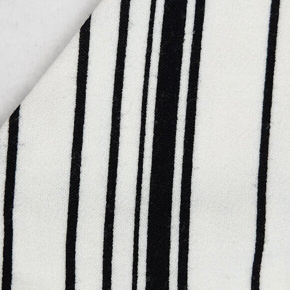 Windsor Womens Crop Top Lined Size M White with Black Stripes - Picture 6 of 8